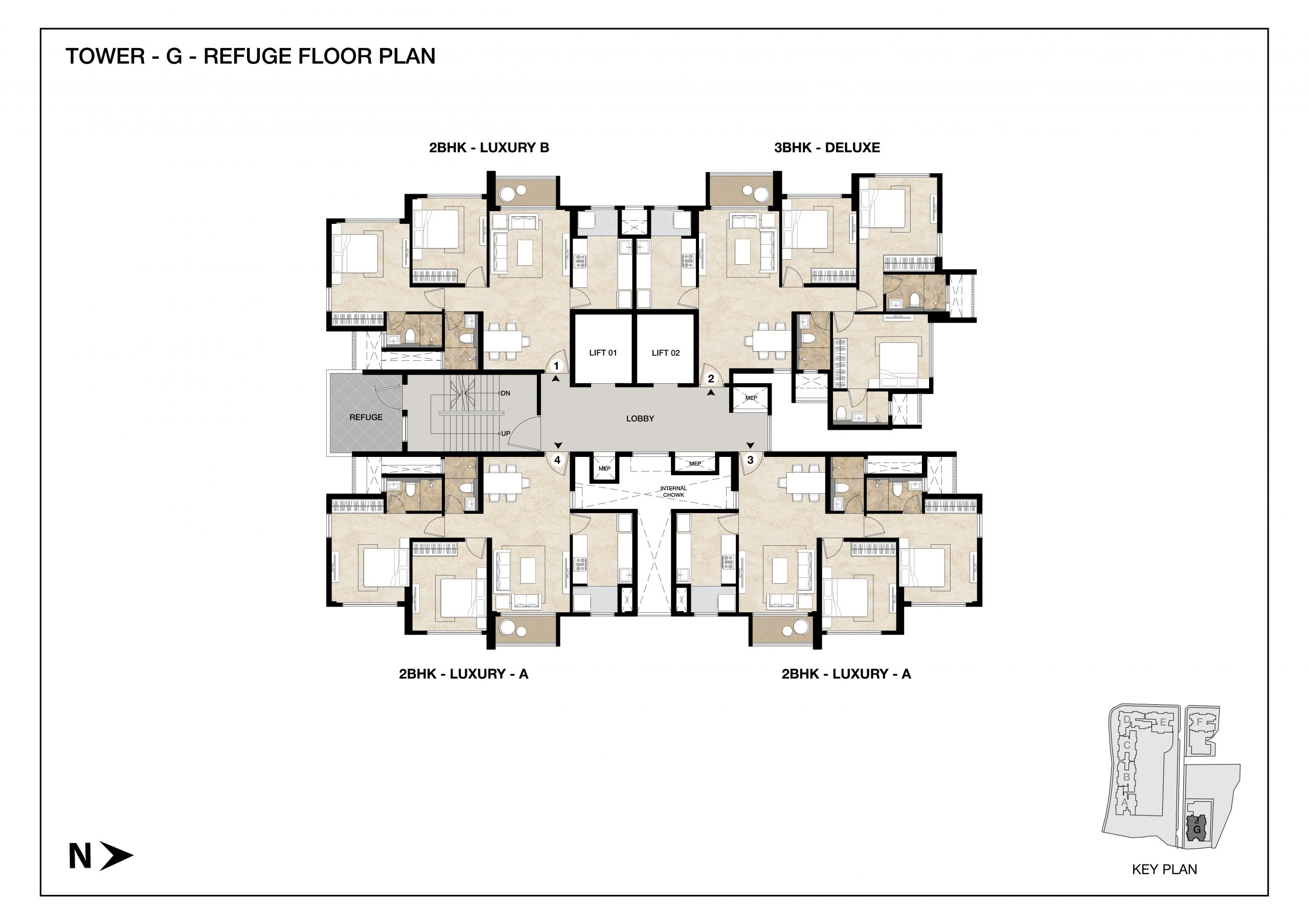 MAHINDRA MARINA 64 Floor Plan